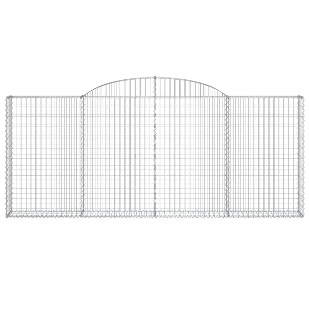 Cestas De Gaviones 12 Uds Forma De Arco Hierro 300x50x120/140cm_3