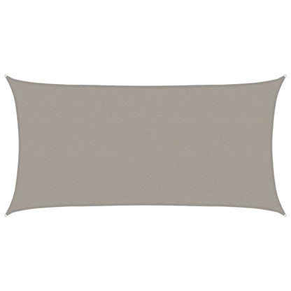 Toldo De Vela Rectangular Hdpe Gris Claro 160 G/m² 2,5x5 M_0
