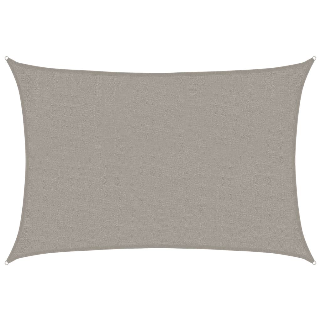 Vidaxl Toldo De Vela Rectangular Hdpe Gris Claro 160 G/m² 2x2,5 M_0