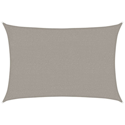 Vidaxl Toldo De Vela Rectangular Hdpe Gris Claro 160 G/m² 2x2,5 M_0