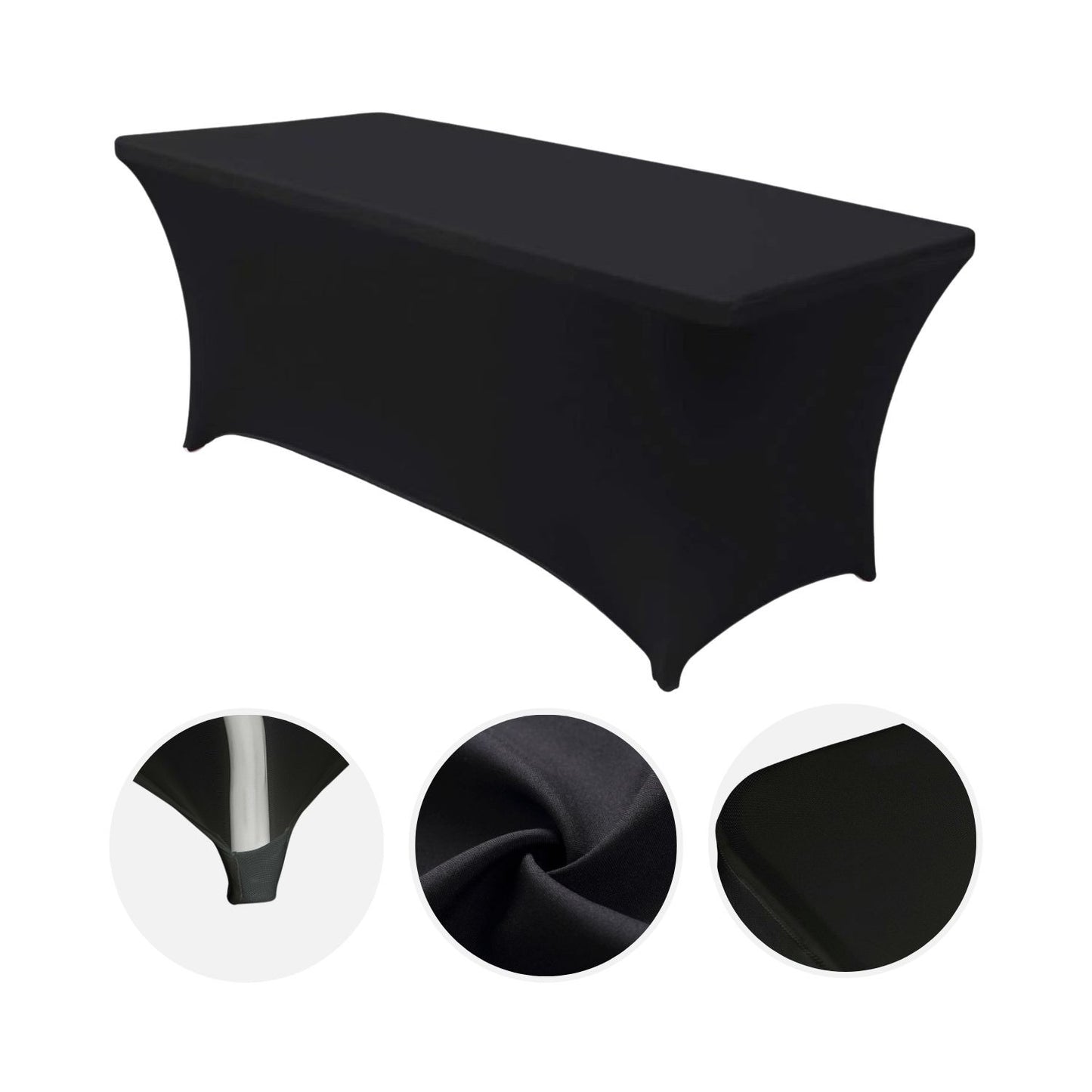 Mesa Plegable 150cm Blanca + Funda Catering 7house_2