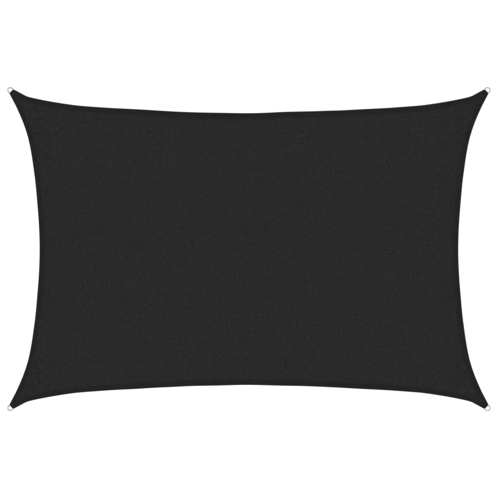 Vidaxl Toldo De Vela Negro Hdpe 160 G/m² 2x2,5 M_0