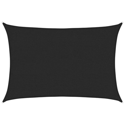 Vidaxl Toldo De Vela Negro Hdpe 160 G/m² 2x2,5 M_0
