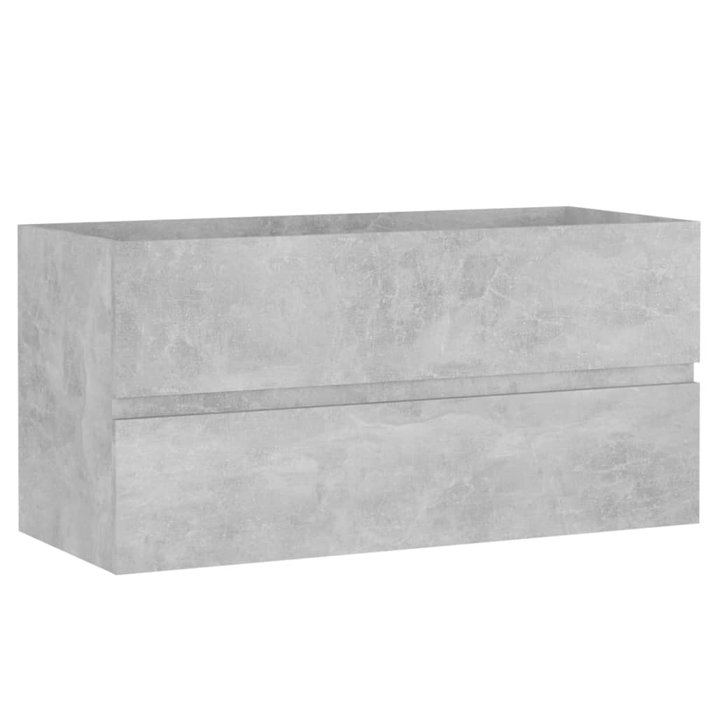 Mueble Con Lavabo Madera De Ingeniería Gris Hormigón_2