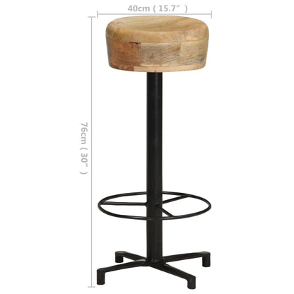 Taburetes De Cocina 2 Unidades Madera Maciza De Mango 76 Cm_4