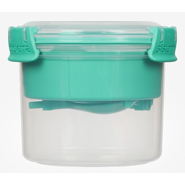 Recipiente Hermético snacks redondo Sistema Breakfast To Go 530 ml