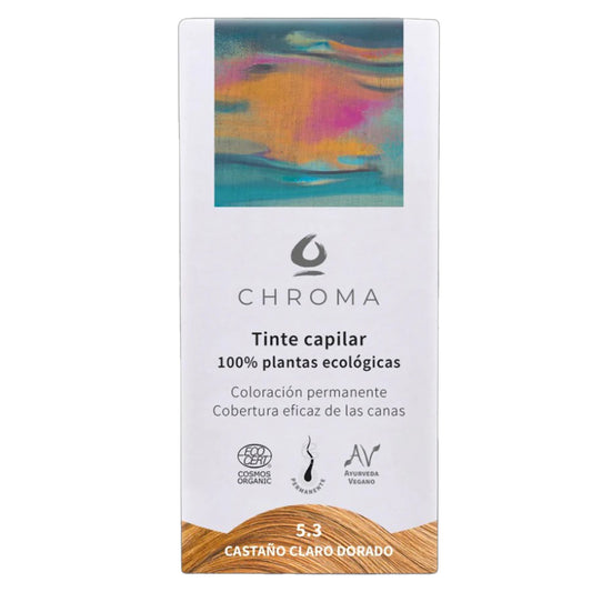 Tinte Chroma BIO Castaño Claro Dorado 5.3 100 g
