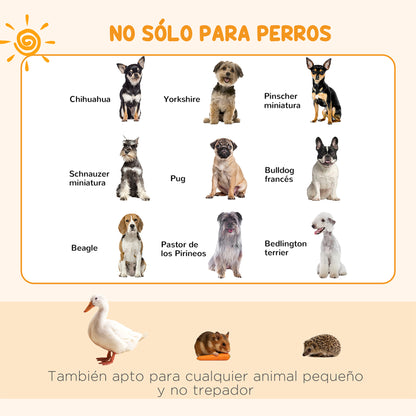 Pawhut Parque De Juegos Perros 8 Paneles 61x61 Cm Plegable De Metal Con Puerta_4