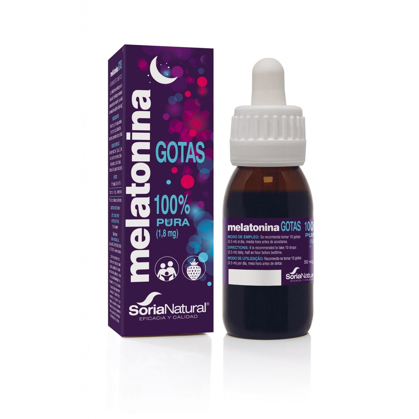 Melatonina en Gotas 100% Pura Soria Natural 50 ml