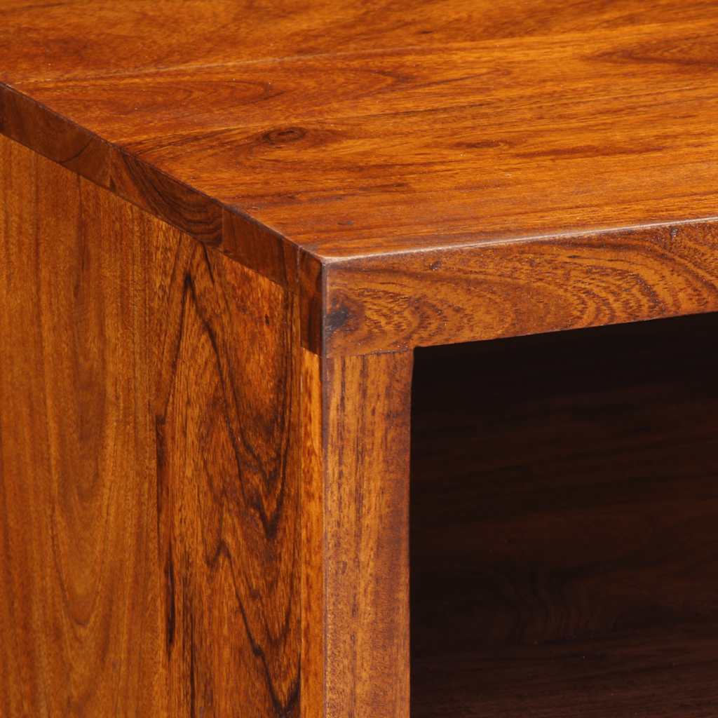 Mesa De Centro De Madera Maciza De Acacia 90x50x40 Cm_3