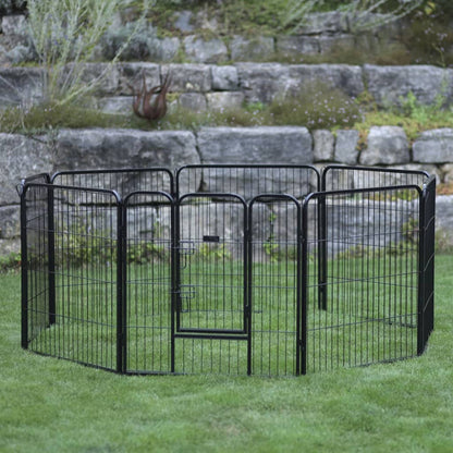 Kerbl Recinto Para Mascotas De Exterior Con Puerta Negro_1