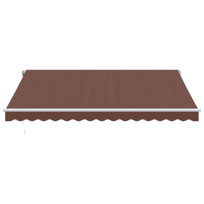 Toldo Retráctil Manual Marrón 400x350 Cm_2