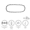 Cadena Motosierra 3/8 / 0.050 1,3 Mm. / 40 Eslabones / 91 P