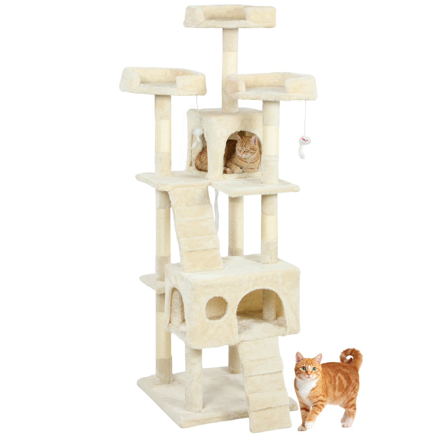 Pawhut Árbol Rascador Para Gatos_0