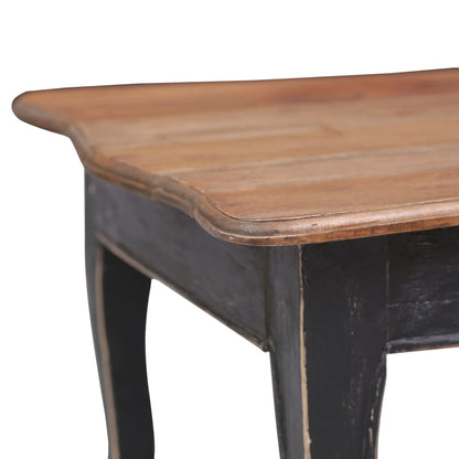Mesa De Centro De Madera Maciza De Caoba Negra 120x60x45 Cm_2