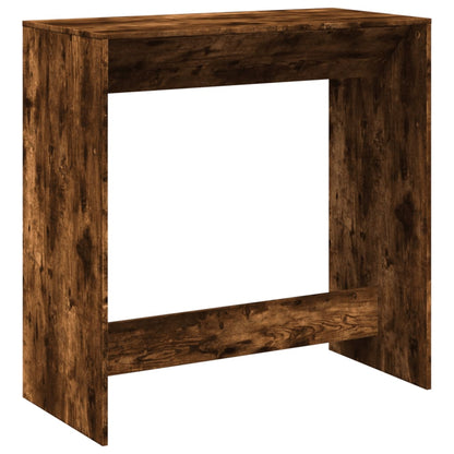Mesa Alta De Bar Madera Ingeniería Roble Ahumado 102x50x103,5cm_4