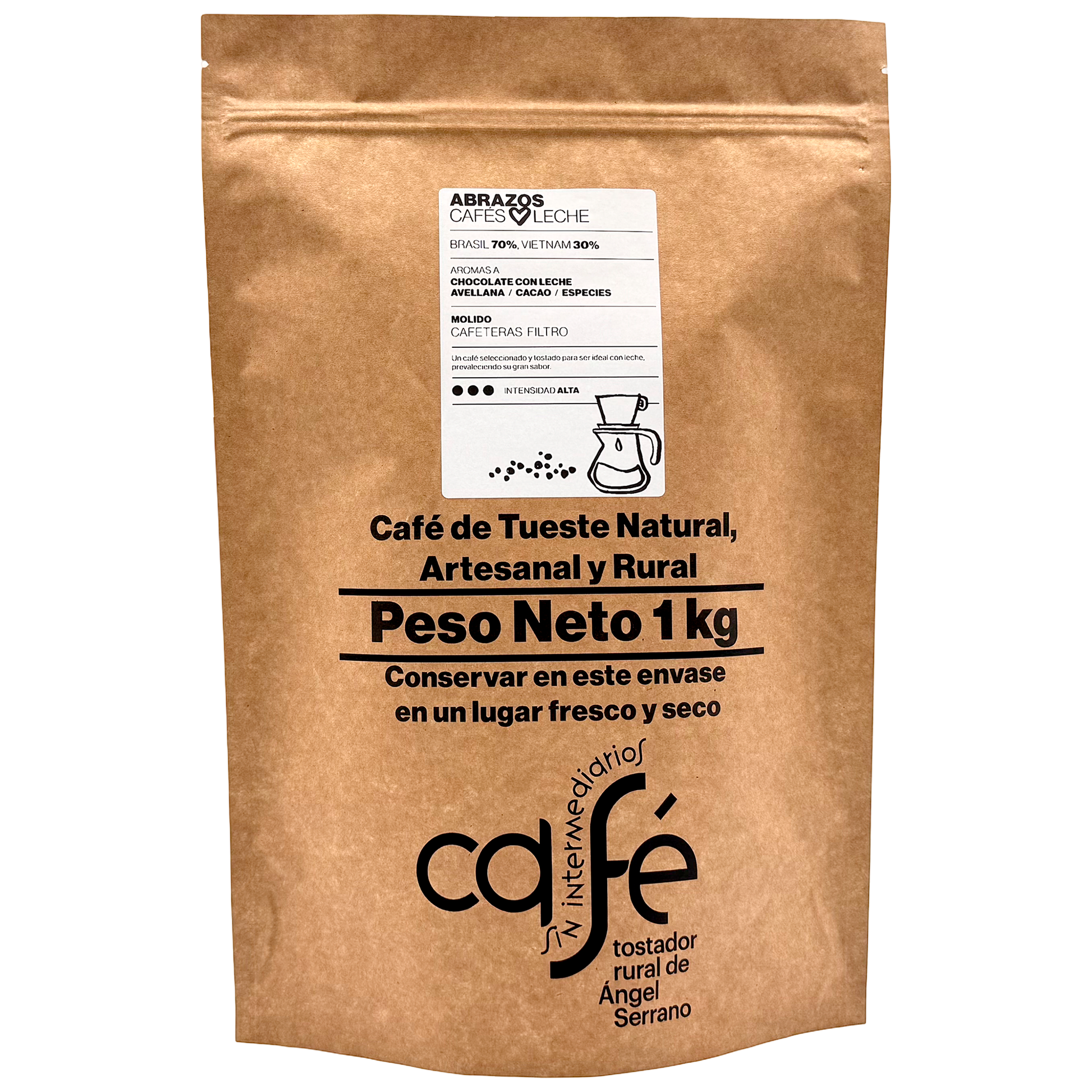 Cafe Sin Intermediarios Café Brasil Abrazos Molido Filtro 1 Kg_0