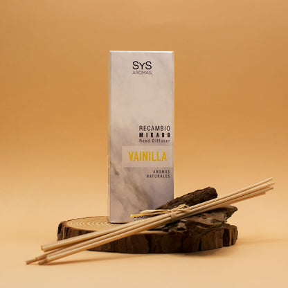 Recambio Mikado Vainilla Mármol SYS Aromas 200 ml | Con Palos | Aroma Dulce y Caramelizado | Reconfortante_3