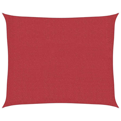 Vidaxl Toldo De Vela Rojo Hdpe 160 G/m² 2,5x3 M_0