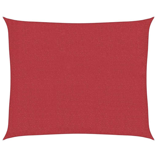 Vidaxl Toldo De Vela Rojo Hdpe 160 G/m² 2,5x3 M_0