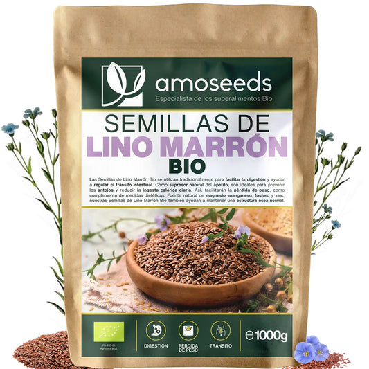 Semillas De Lino Marrón Bio 1kg_0