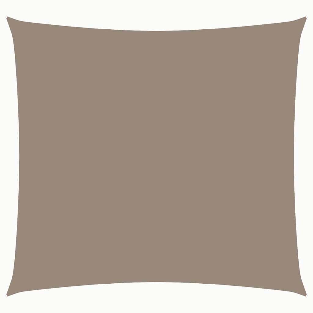 Vidaxl Toldo De Vela Cuadrado Tela Oxford Gris Taupe 7x7 M_0