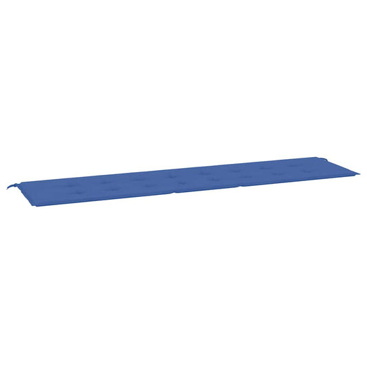 Vidaxl Cojín De Banco De Jardín Tela Oxford Azul 200x50x4 Cm_0