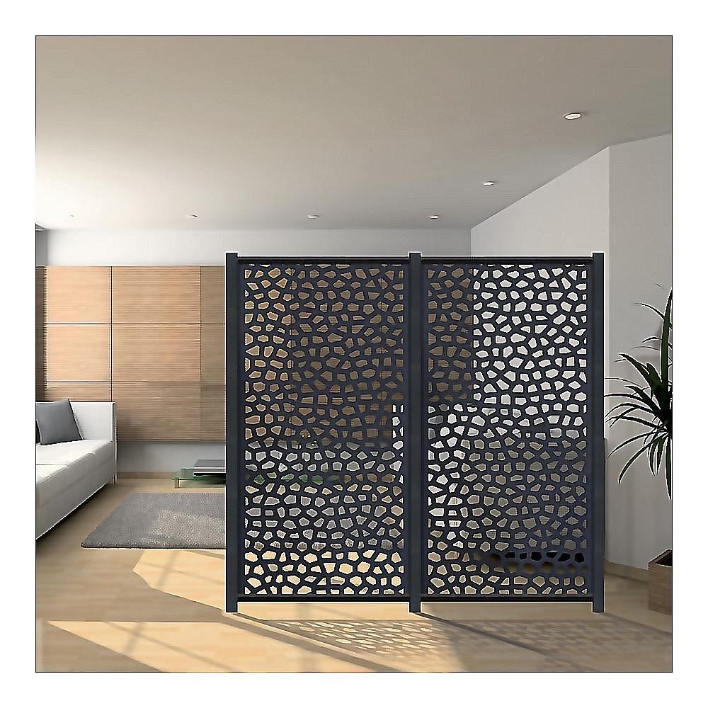 Panel Mosaico Antracita 1x2mt. Resina_1
