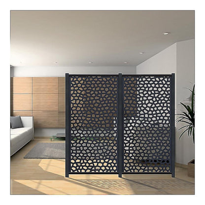 Panel Mosaico Antracita 1x2mt. Resina_1