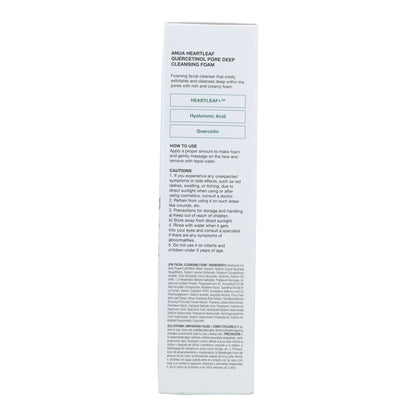 Espuma Limpiadora Heartleaf Quercetinol Pore Deep Cleansing Foam Anua 150 ml