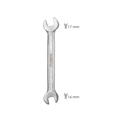 Llave Fija Plus Acero Cromo Vanadio 16x17 Din 3110. Llave Fija, Llave Fija Doble_1