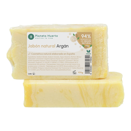 Jabón natural a base de aceite de oliva y argán Planeta Huerto 100 g