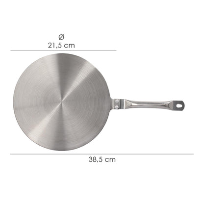 Adaptador Para Induccion / Vitroceramica Ø 21.5 Cm. 3 Capas Acero Inoxidable / Aluminio