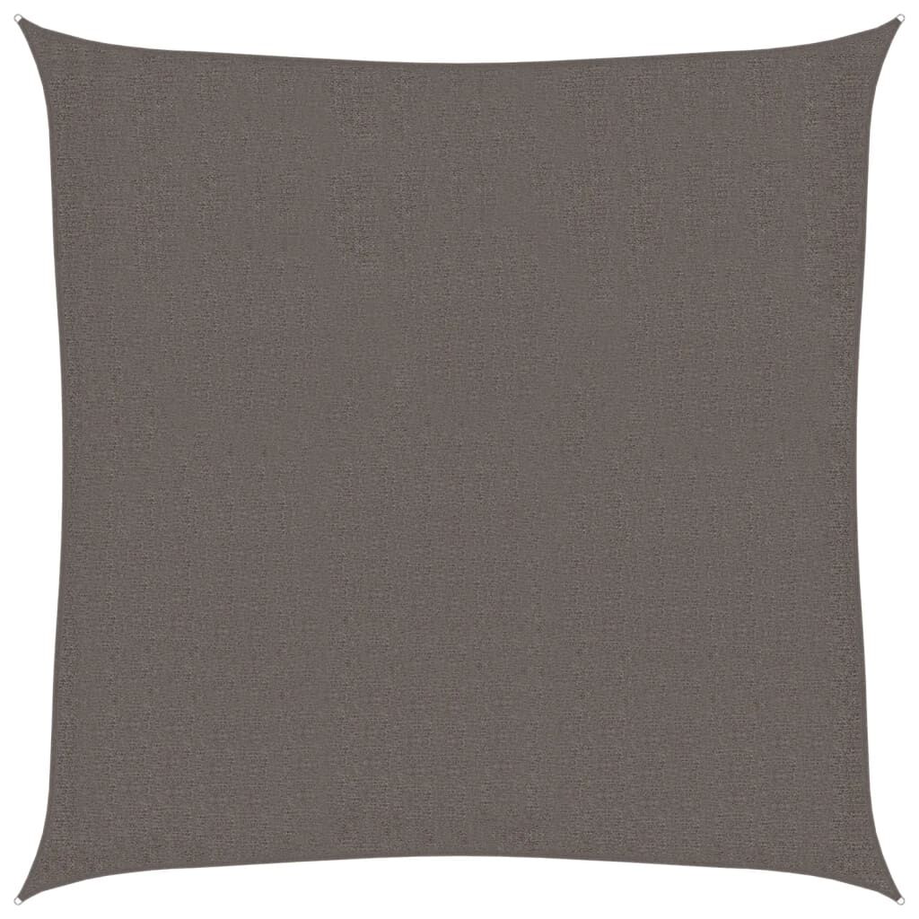 Vidaxl Toldo De Vela Cuadrado Hdpe 3,6x3,6 M Gris Antracita_0