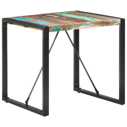 Mesa De Comedor De Madera Maciza Reciclada 80x80x75 Cm_4