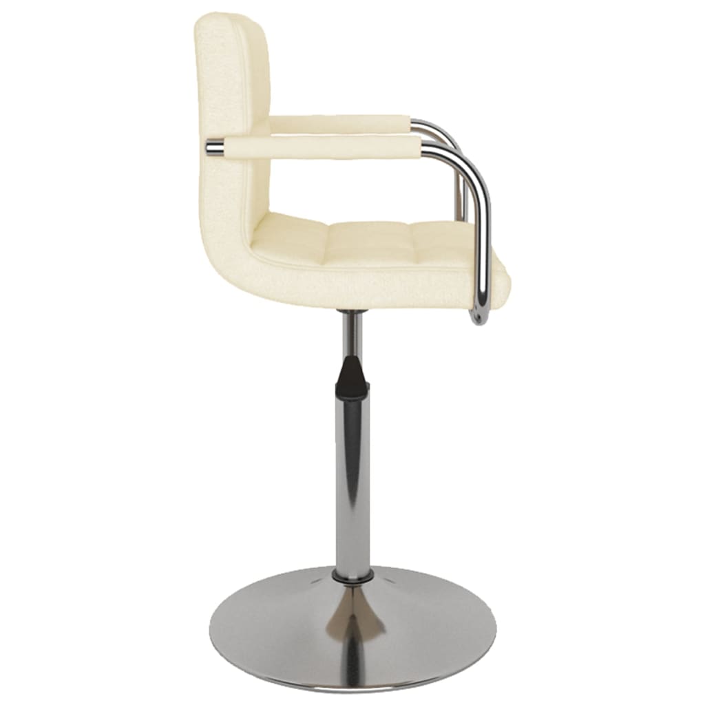Taburete De Cocina De Tela Color Crema_2