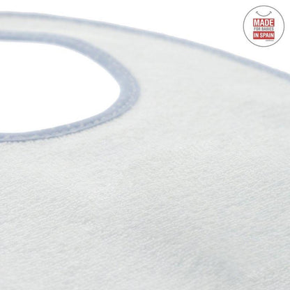 Babero Redondo con Velcro Sky celeste/ Lluvia  Cambrass