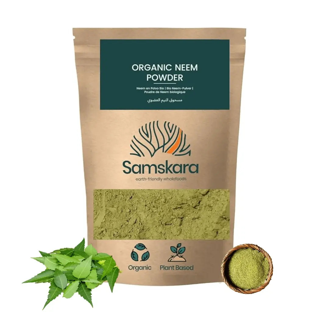 Hojas De Neem En Polvo Bio - 100g | Superalimento Ecológico Vegano Para Batidos, Smoothies Y Zumos_0