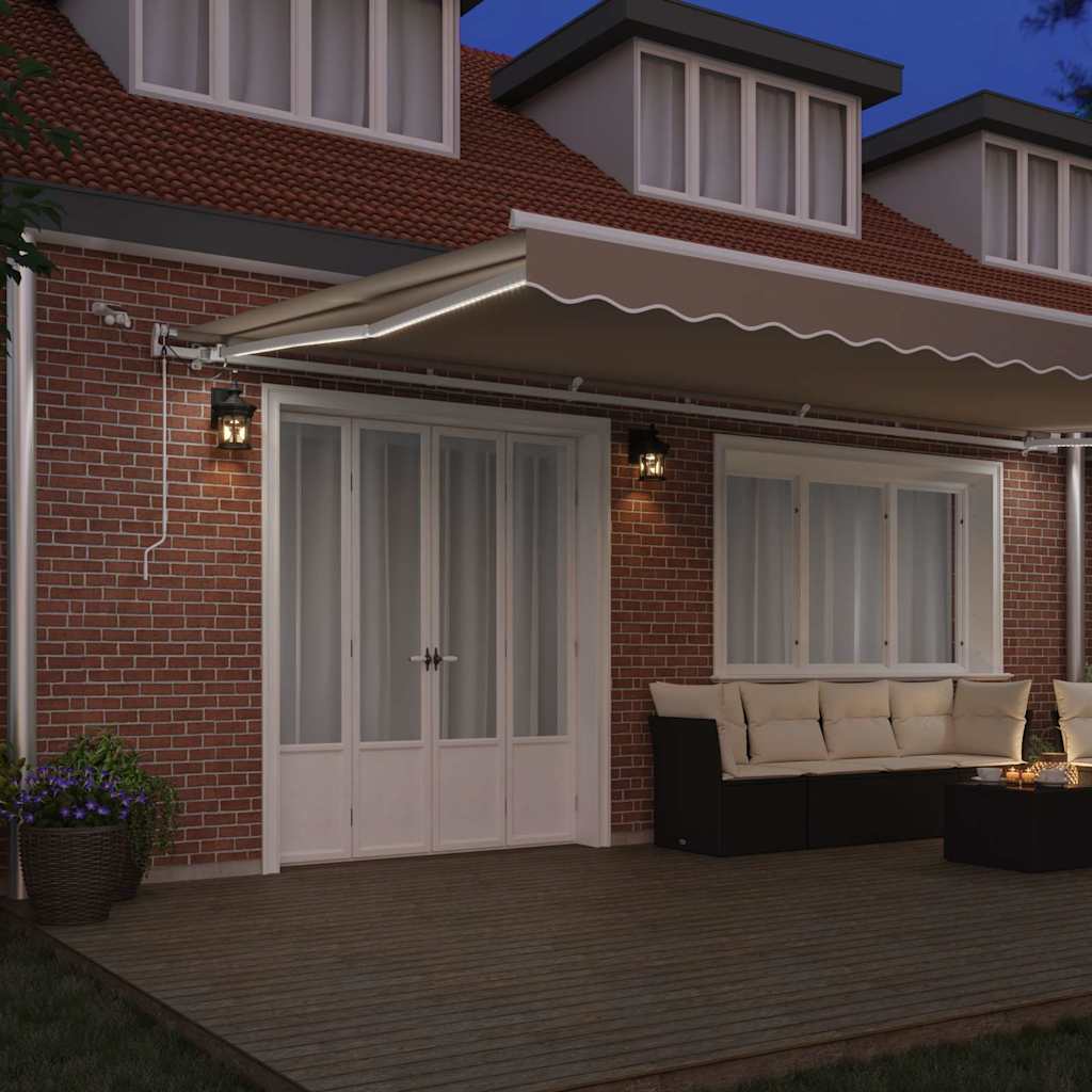 Toldo Retráctil Beige 600 X 300 Cm Poliéster_2