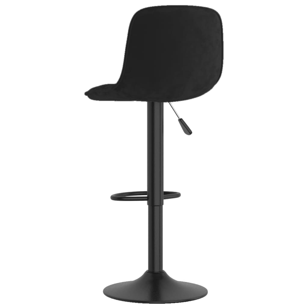 Taburete De Cocina De Terciopelo Negro_3