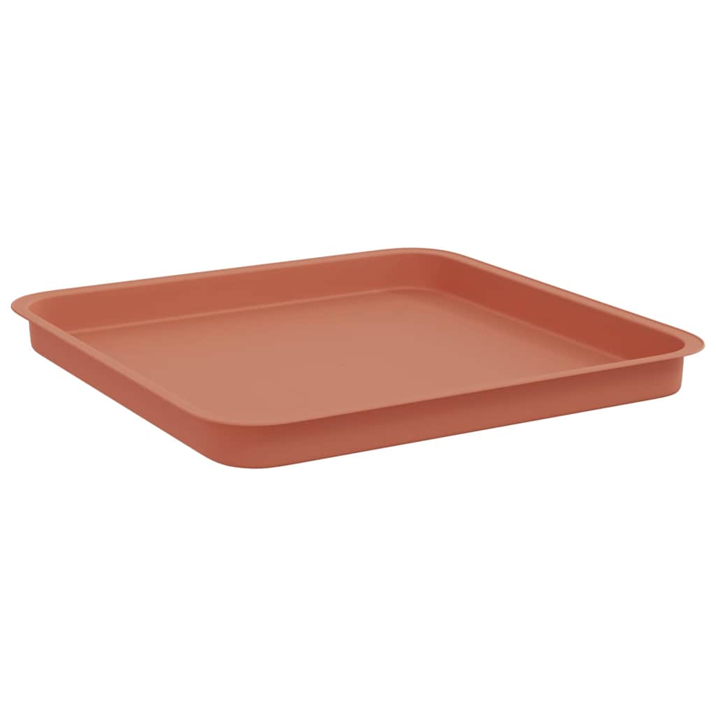 Bandeja Cuadrada Para Flores 6 Pcs Rojo Ladrillo_4