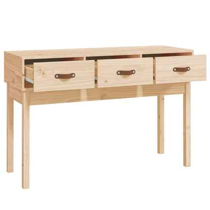 Mesa Consola Madera Maciza De Pino 114x40x75 Cm_2
