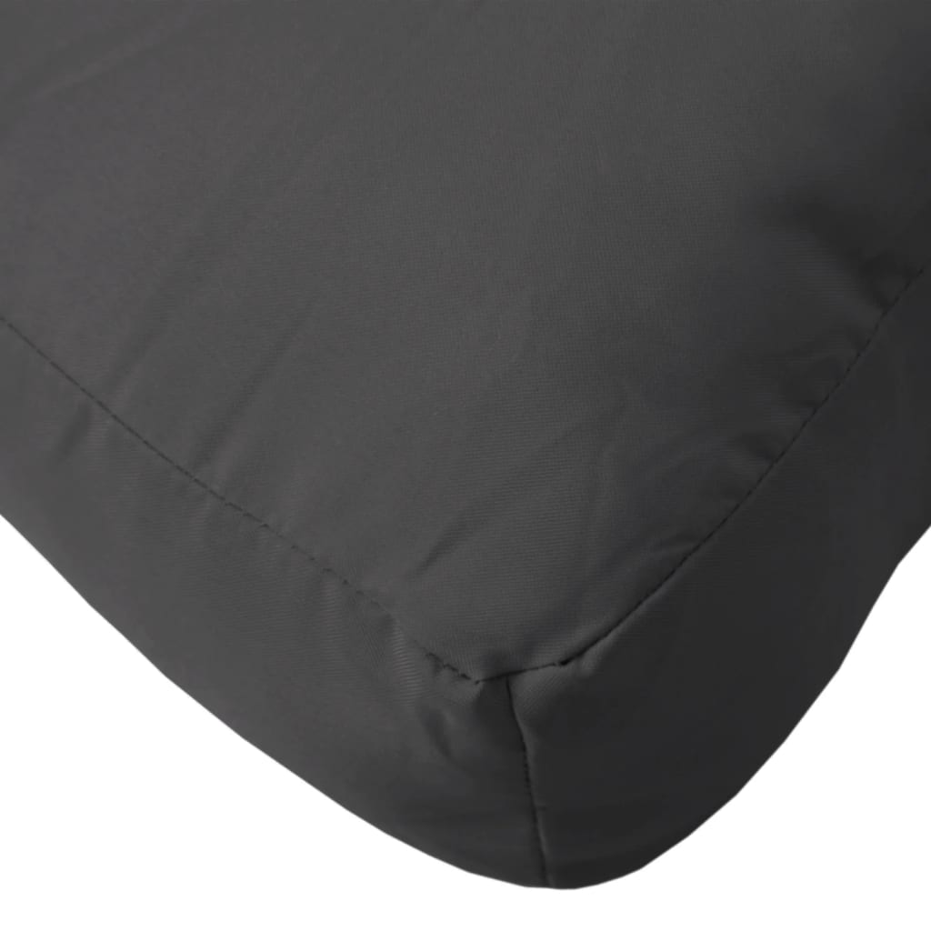 Vidaxl Cojines Para Palets 2 Unidades Tela Negro_5