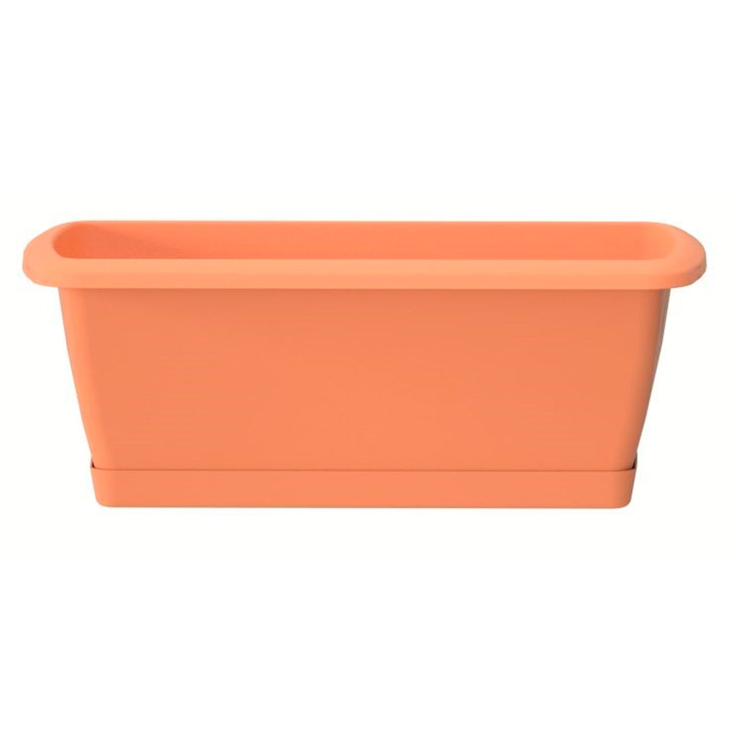2x Jardinera Respana Con Soporte De Plastico En Color Terracota 78,6 (largo) X 18,4 (ancho) X 14,5 (alto) Cm_1