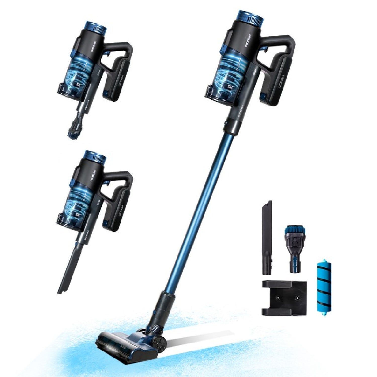 Cecotec Aspirador Escoba Sin Cable Conga Rockstar Deepclean Jalisco. 3 En 1 Potencia 215 W 12 Kpa 45 Minutos De Autonomí_0