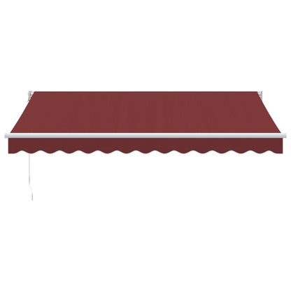 Toldo Retráctil Manual Color Burdeos 350x250 Cm_2