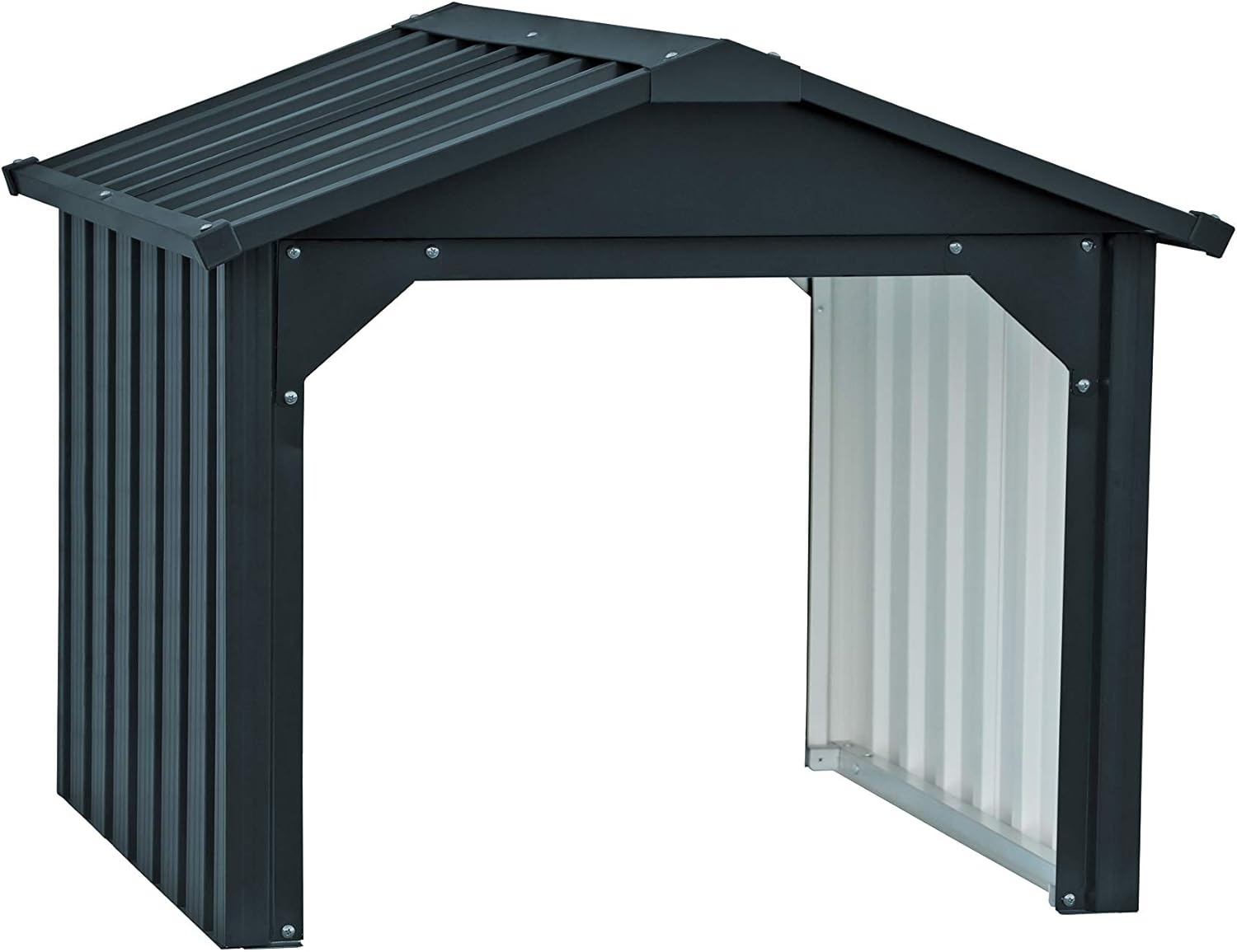 Duramax - Caseta Cobertizo Jardín - Roboshed  - Metal - Color Gris Antracita_0