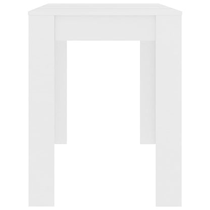 Mesa De Comedor De Madera De Ingeniería Blanco 120x60x76 Cm_3