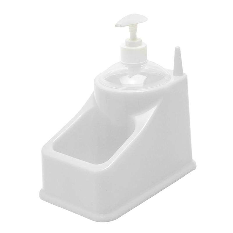 Estropajero Plastico Con Dosificador Color Blanco_0