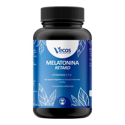 Melatonina Retard 1,9 mg VECOS (60 cápsulas) | Liberación prolongada | Dormir toda la noche_0